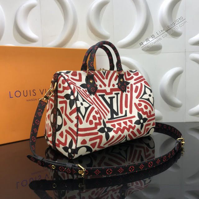 LV包包 LV新款女包 M44572黃絲印  SPEEDY BANDOULIèRE 30手袋 LV手提肩背女包  ydh3633